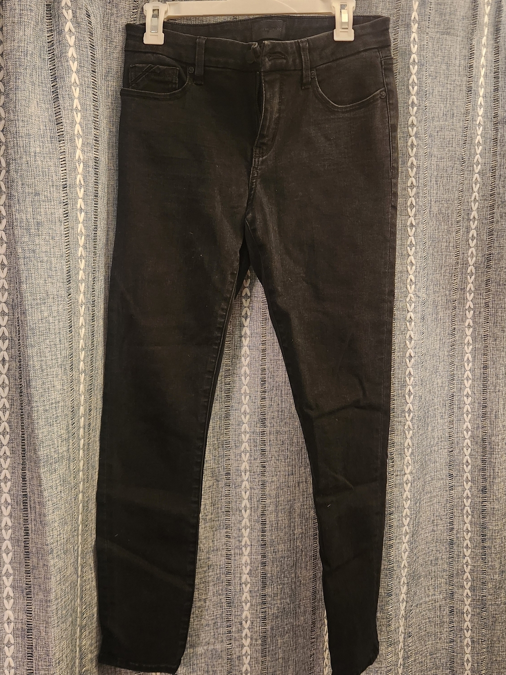 Womans Buckle Black Skinny Stretch Jeans 27x30